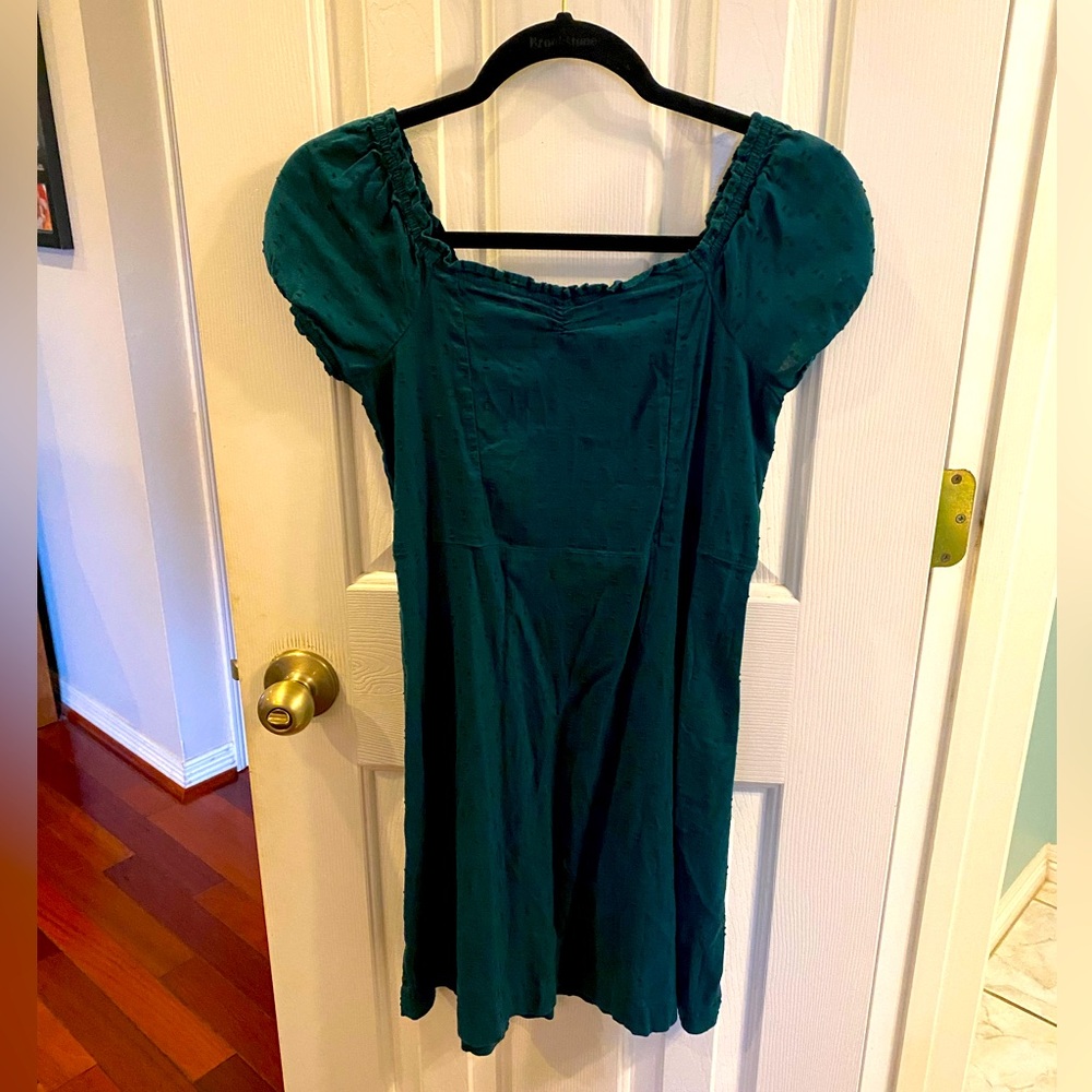 Old Navy smocked top dress w/embroidery detail - Green - Size Girls XL (14/16)